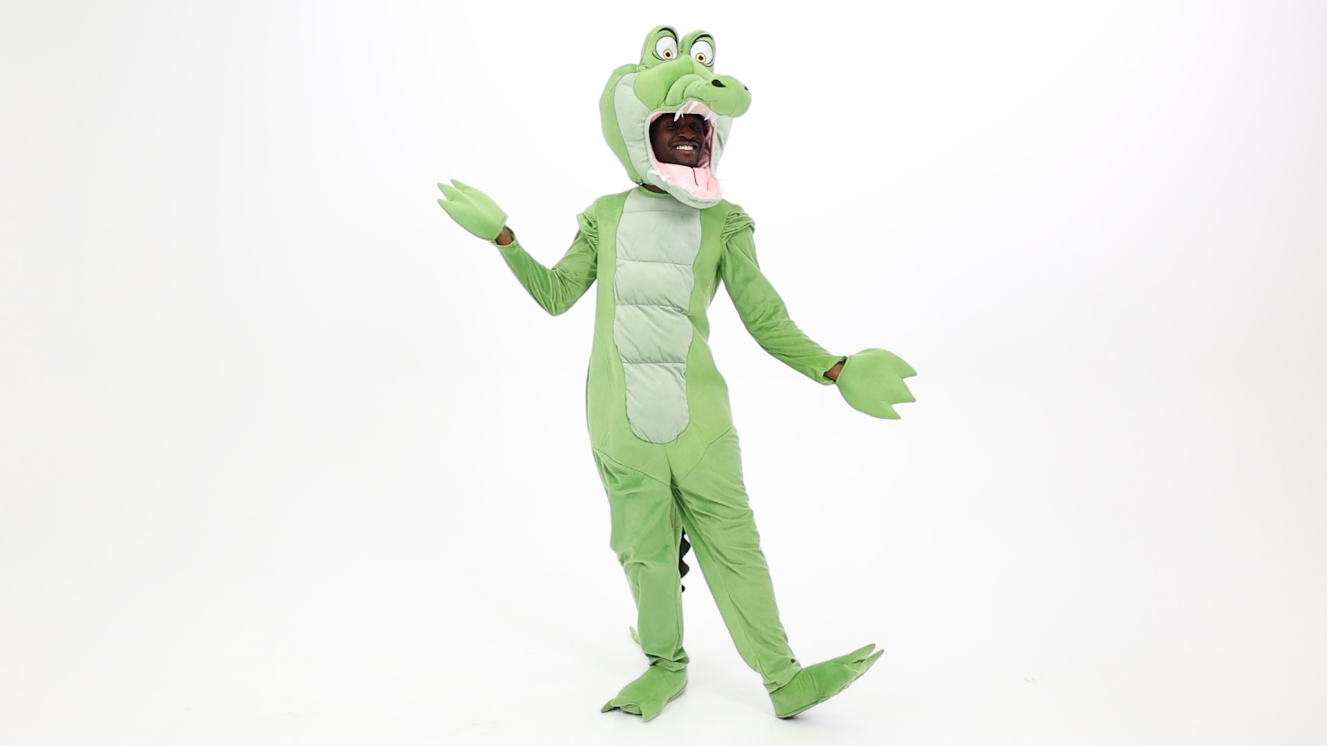 Transform into the iconic crocodile this Halloween with our exclusive Disney Peter Pan Tick-Tock Crocodile Costume for Adults! This costume is perfect for Halloween of themed parties!